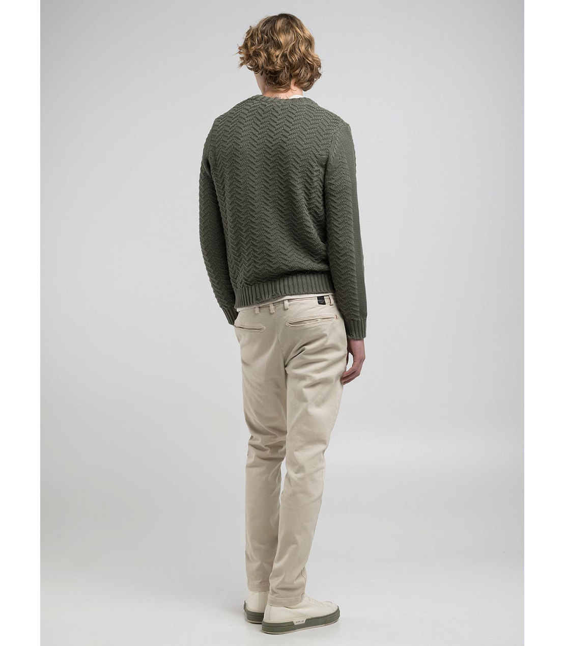 レギュラースリムBENNI Hyperflex Color スーパーストレッチチノパンツ 詳細画像 スキンホワイト 4